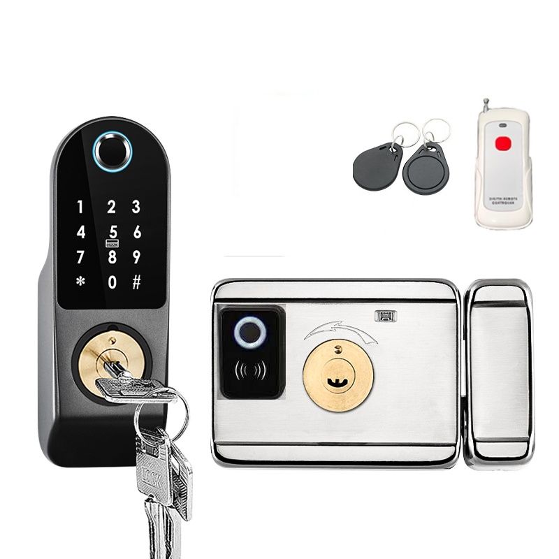 Khoá vân tay 2 mặt cho cửa sắt tùy chọn App Tuya / TTLOCK - Ảnh 2