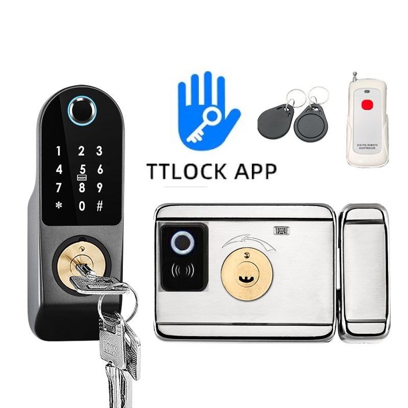 Khoá vân tay 2 mặt cho cửa sắt tùy chọn App Tuya / TTLOCK - Ảnh 3