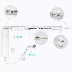Hệ thống ray cho động cơ rèm CMT - Smart Life