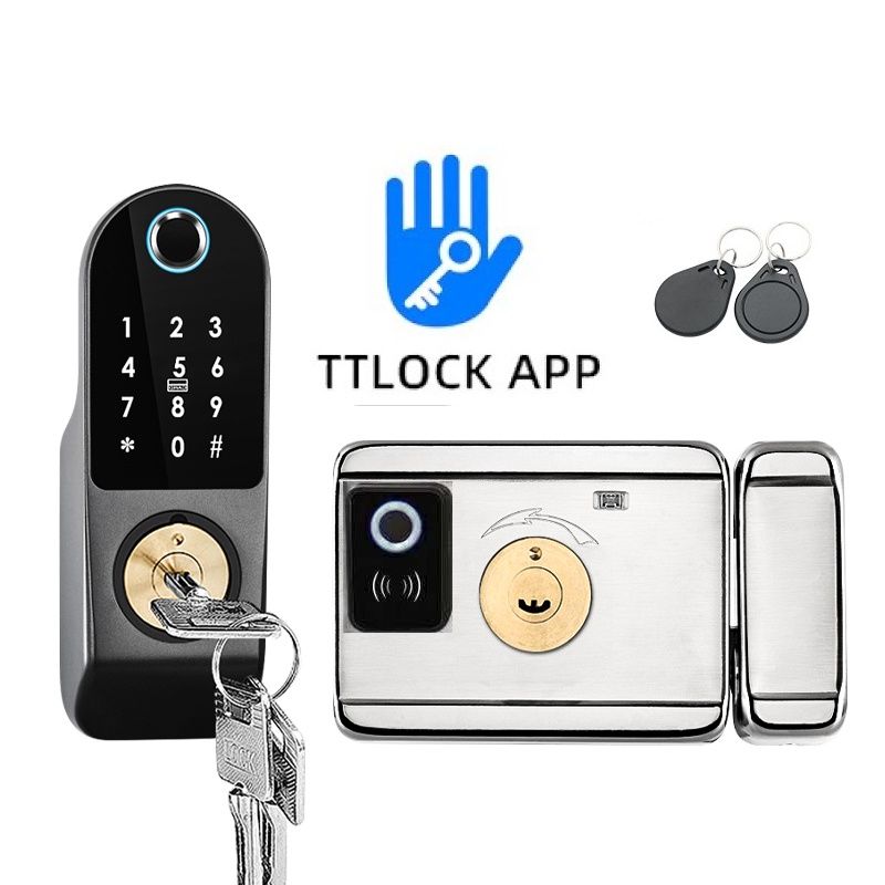 Khoá vân tay 2 mặt cho cửa sắt tùy chọn App Tuya / TTLOCK - Ảnh 5